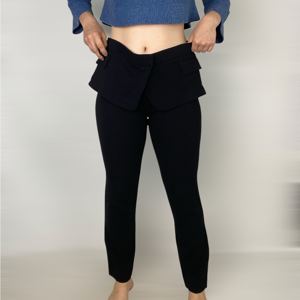 A.L.C. Black Tailored Peplum Waist Pants